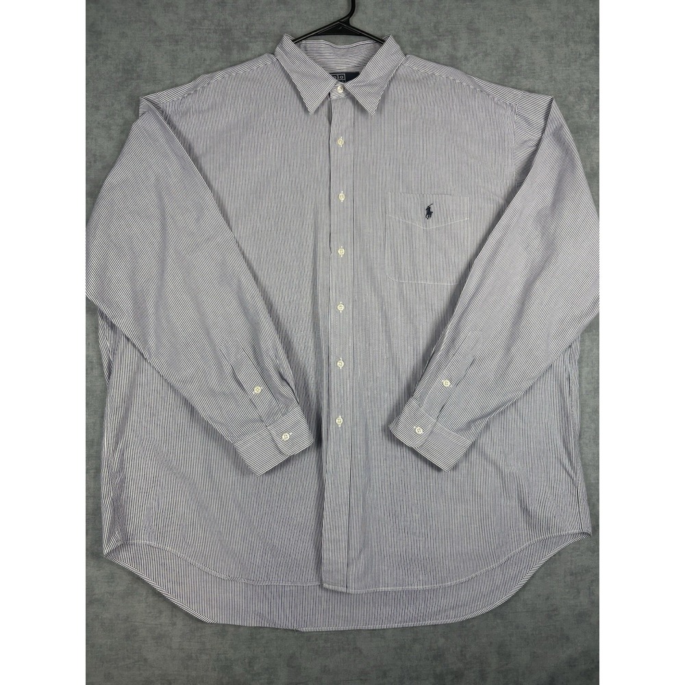 Vintage Polo Ralph Lauren Lowell Sport Shirt XXL Striped Mariana Islands Pony